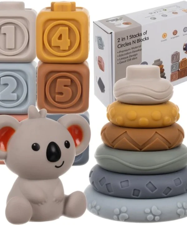 Minkšti sensoriniai blokeliai vaikams nuo 6 men