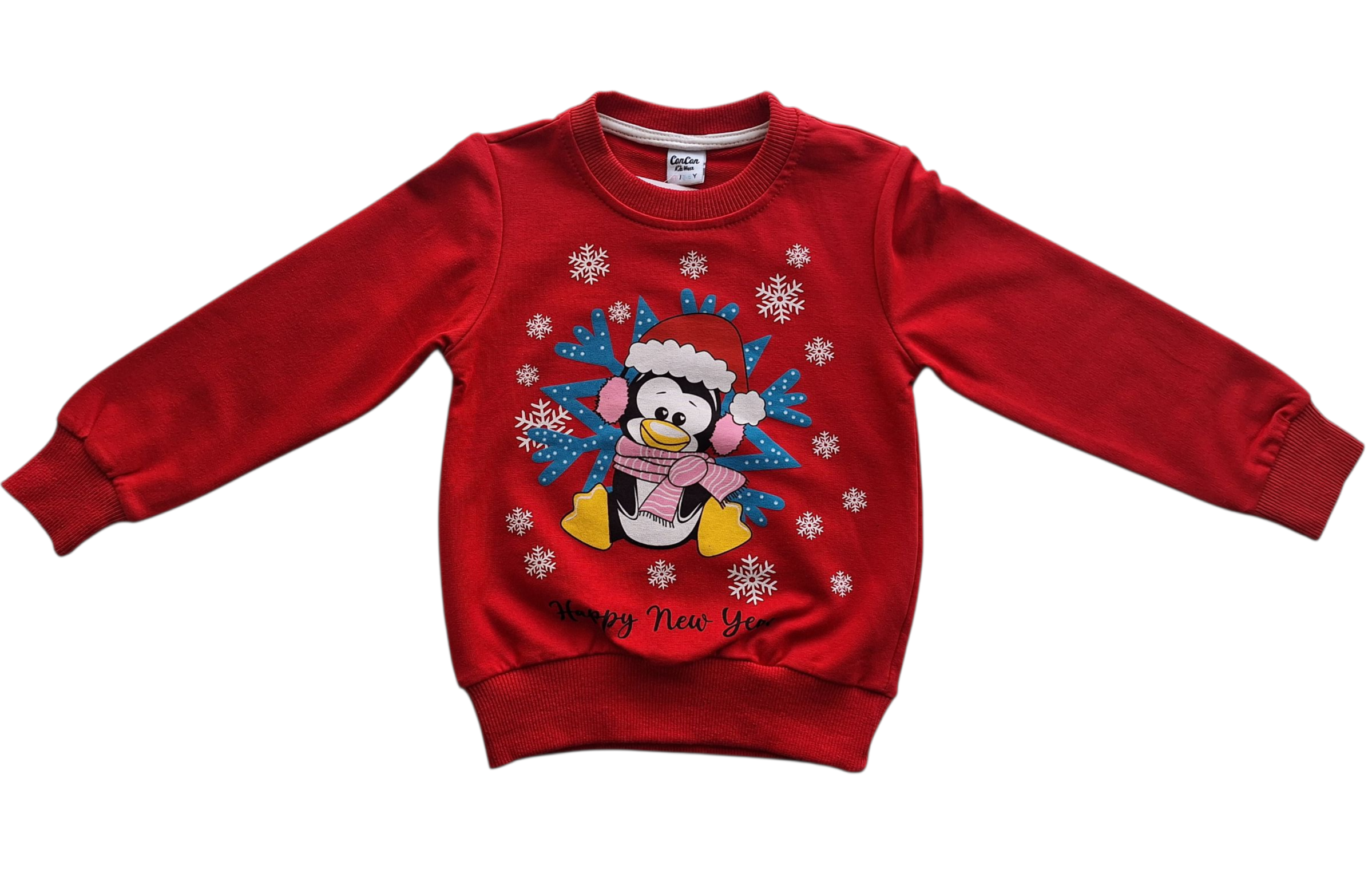 Kalėdinė palaidinė vaikams su pingvinu