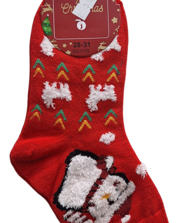 Kalėdinės kojinės vaikams su pingvinu