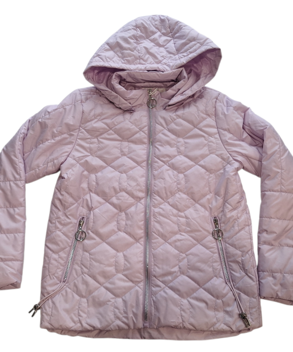 Alyvinė stilinga striukė mergaitei pavasariui/rudeniui