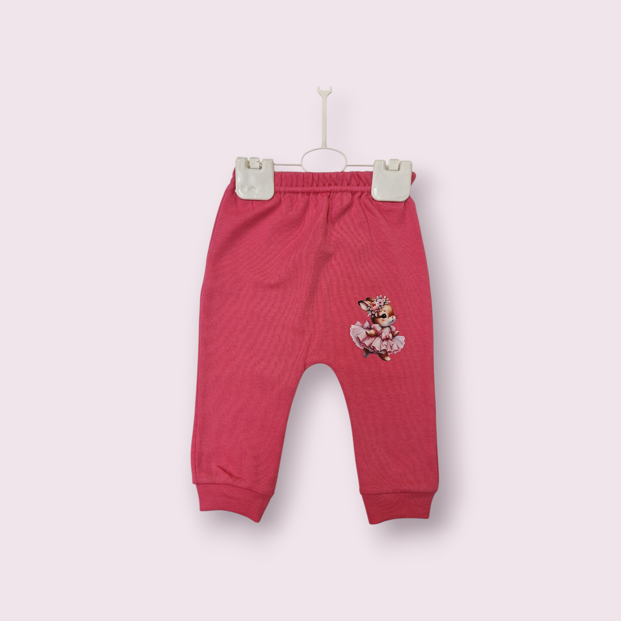 Medvilninis komplektas mergaitei su zuikučiu - Image 4