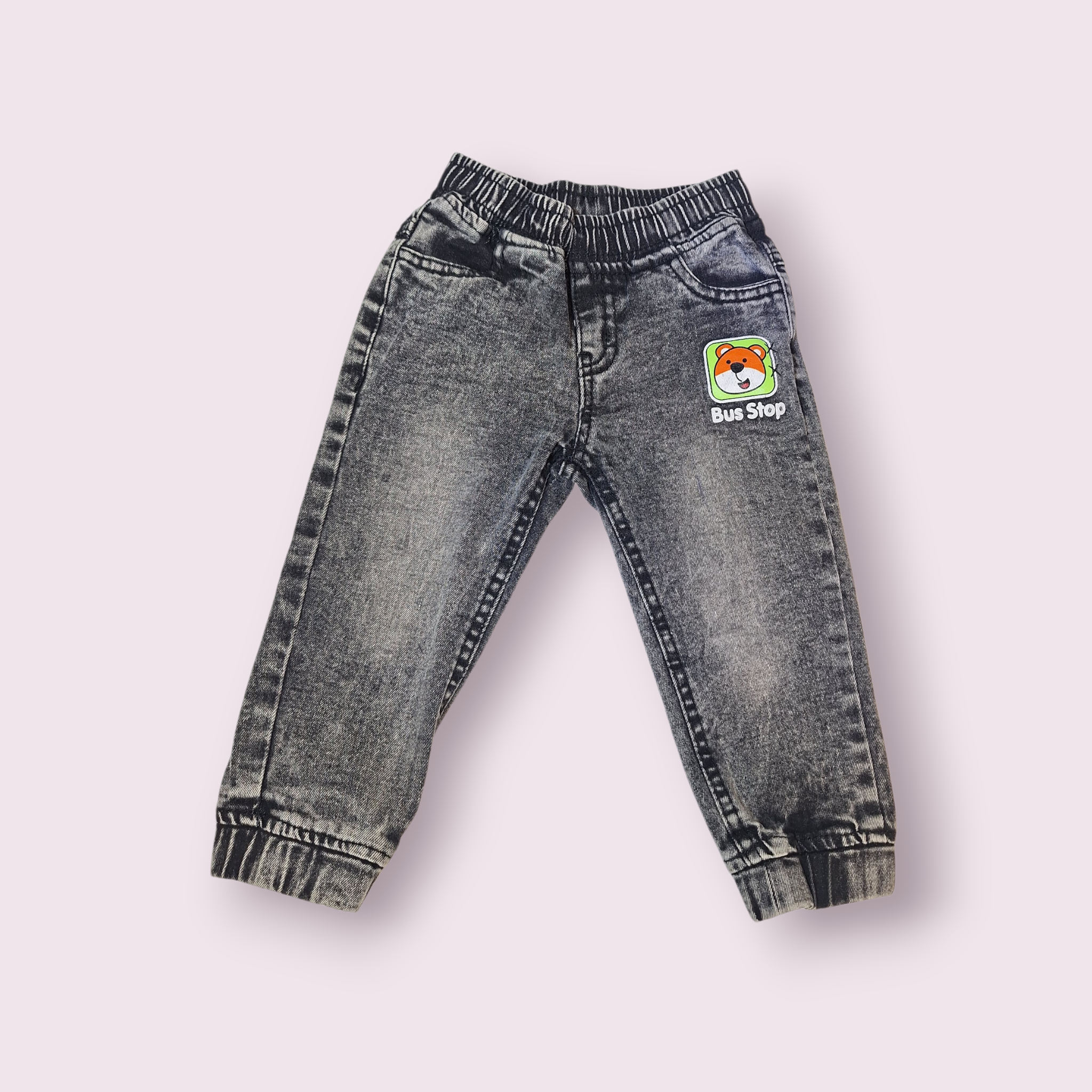 Džinsinis komplektas berniukui pilkas dzinsai/švarkelis - Image 2