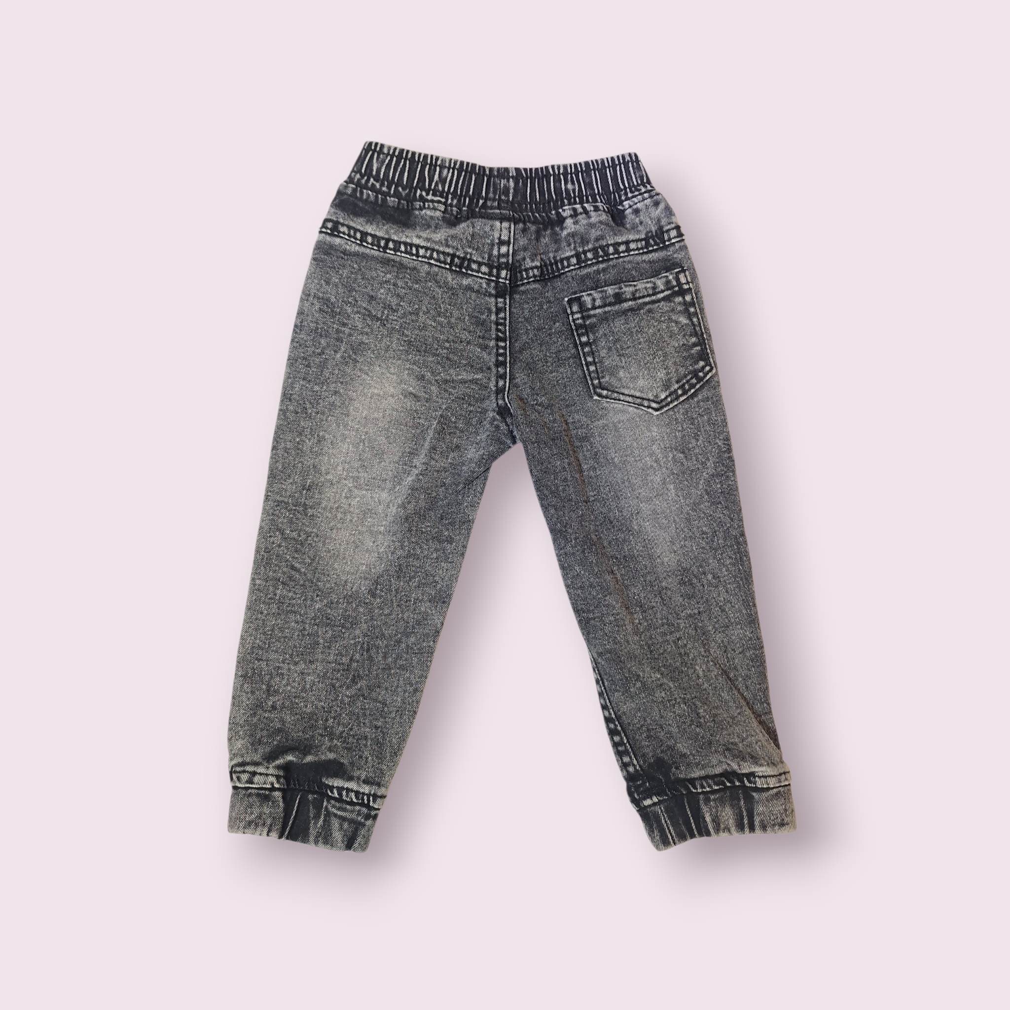 Džinsinis komplektas berniukui pilkas dzinsai/švarkelis - Image 4